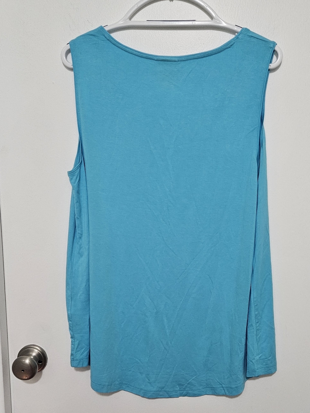 JM Collection SET OF 2 Sleeveless Tank Top in Aqua And Blue Size 1X - Picture 2 of 7